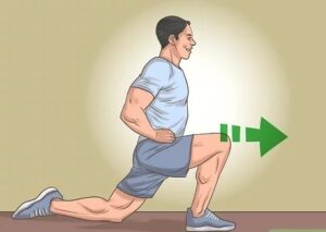 Exercício de Alongamento dos Flexores do Quadril